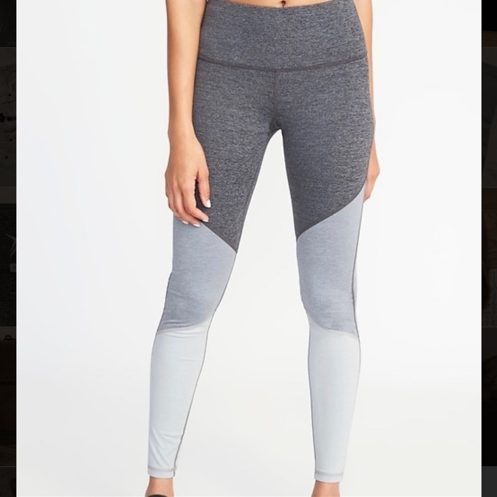 Old Navy High-Rise Compression Colorblock Leggings